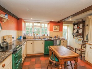 Dishwasher, electric kettle, toaster, cookware/dishes/utensils