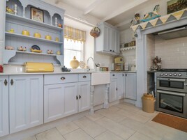 Fridge, dishwasher, electric kettle, toaster