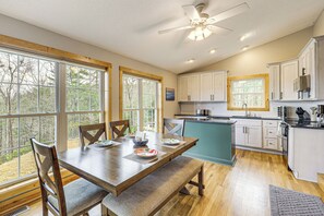 House (1 Bedroom) | Interior - Pet-friendly Cabin w/ Hot Tub in North Carolina! (Purlear)