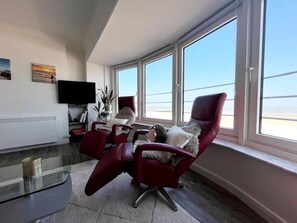 Apartment | Living room - Apartment Wenduine With Stunning Sea View (De Haan)