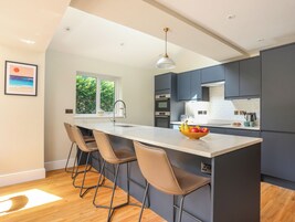 Fridge, dishwasher, electric kettle, toaster