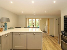 Fridge, dishwasher, electric kettle, toaster