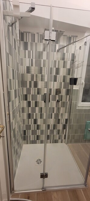 Regadera, secadora de cabello, bidet, toallas 