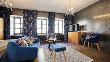 Deluxe Apartment, City View | 1 bedroom, blackout drapes, iron/ironing board, free WiFi
