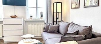 Vacation apartment ※FRIEDA※ m. Parking lot+wallbox,balcony,kitchen,WM