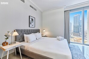 Premium Apartment, Balcony, City View | 2 bedrooms, in-room safe, blackout drapes, iron/ironing board - bnbme - Opera Grand - 2 BDR (Dubai)