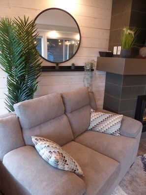 TV, fireplace, offices