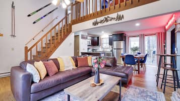 Smart TV, fireplace, video games, books