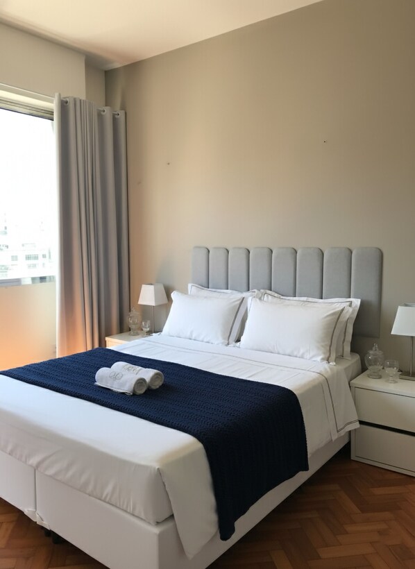 2 dormitorios, escritorio, wifi gratis y ropa de cama