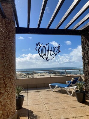 Terrace/patio - Beach Apartment Marfolin 17 El Cotillo Adults Only (El Cotillo)