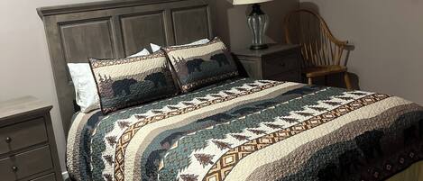 2 bedrooms, travel crib, free WiFi, bed sheets