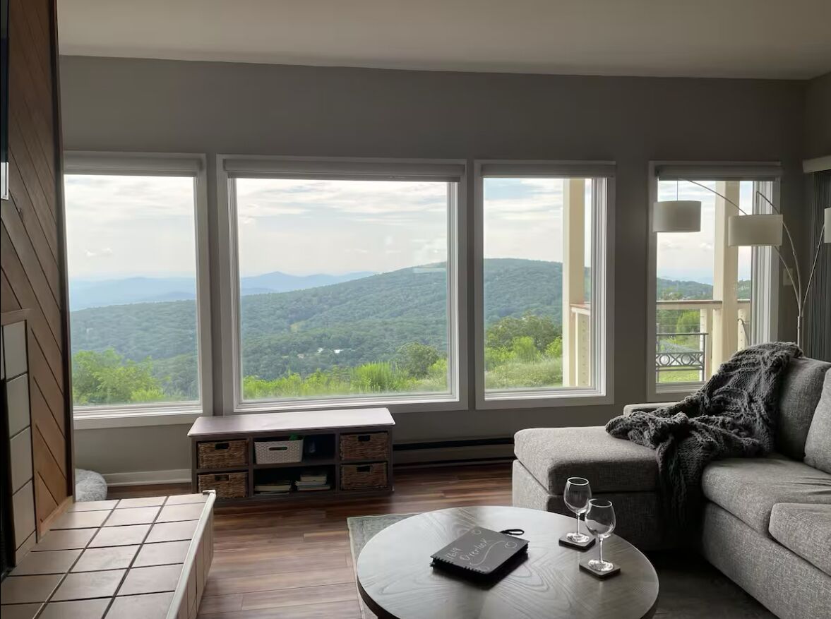 TV connectée, cheminée, livres