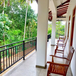 Uitzicht vanaf balkon