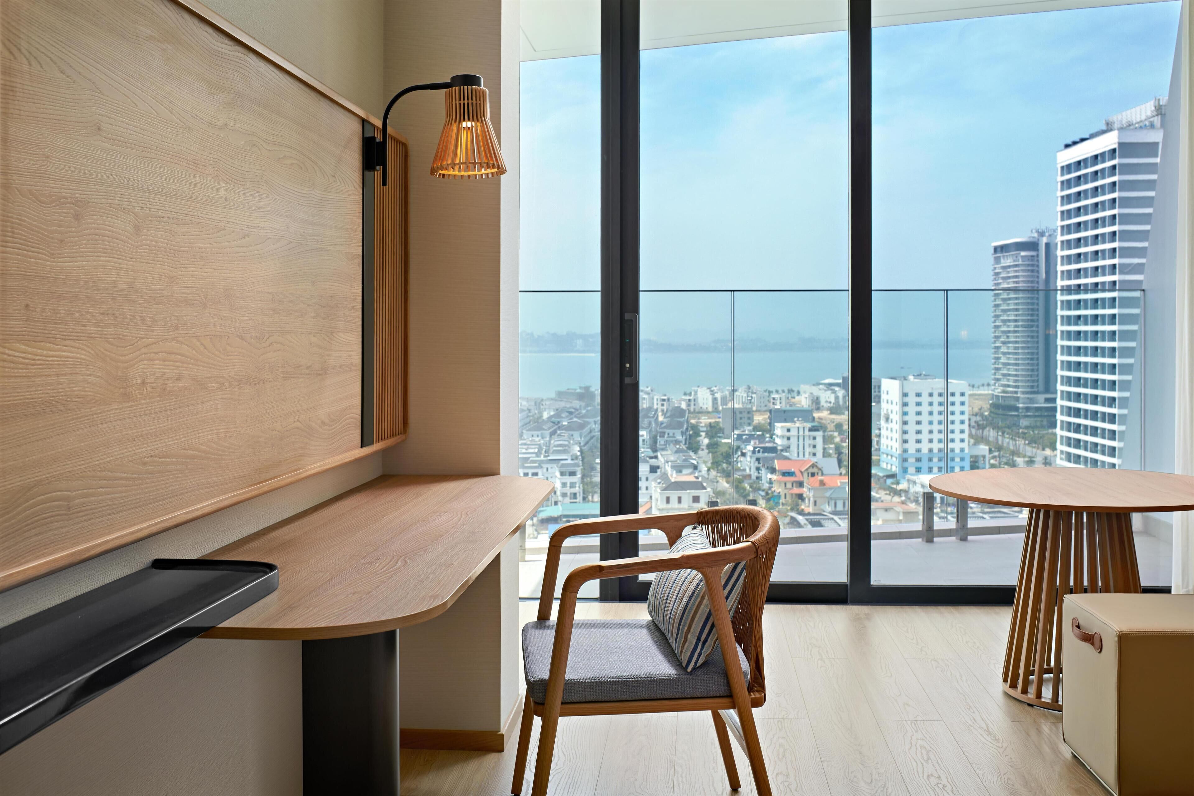 In-room safe, desk, laptop workspace, blackout drapes