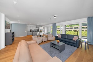 Living area - Swiss Hotel Apartments-Interlaken & Grindelwald Interlaken Two Bedroom Apartment (Interlaken)