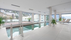 Indoor pool, a heated pool - Swiss Hotel Apartments-Montreux Montreux One Bedroom Lake View Apartments  and Spa C2.4 (Montreux)