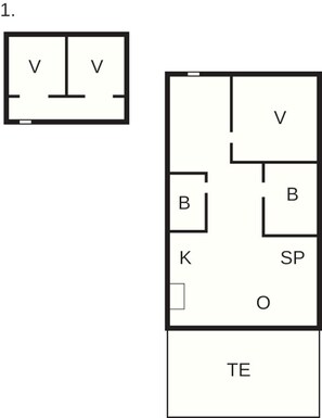 House | Floor plan - 6 Person Holiday Home in Brovst (Brovst)