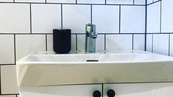 Towels, soap, toilet paper