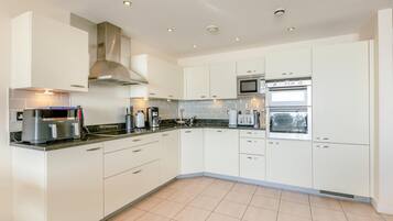 Microwave, oven, dishwasher, high chair