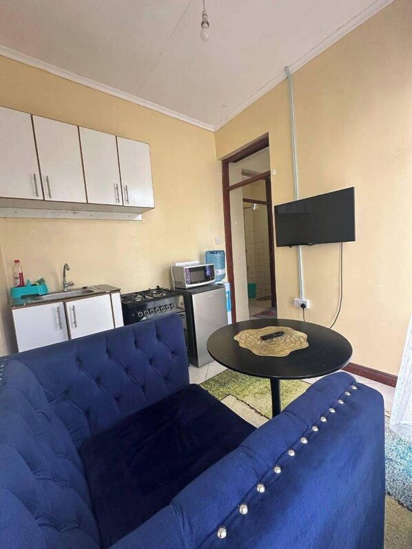Classic Studio, City View | Living area | 24-inch Smart TV with digital channels