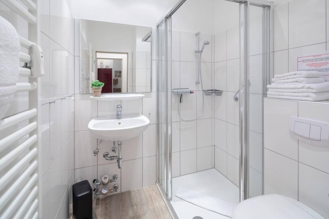 Een douche, een haardroger