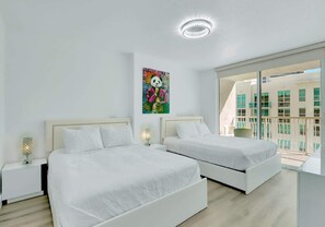 1 bedroom, iron/ironing board, travel crib, WiFi