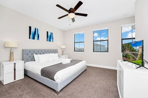 3 bedrooms, desk, iron/ironing board, free WiFi