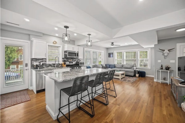 The breakfast bar is a great spot for a quick meal