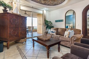 Condo, Multiple Beds, Balcony (Bella Sirena BD 304) | Living area | 42-inch flat-screen TV with digital channels, DVD player