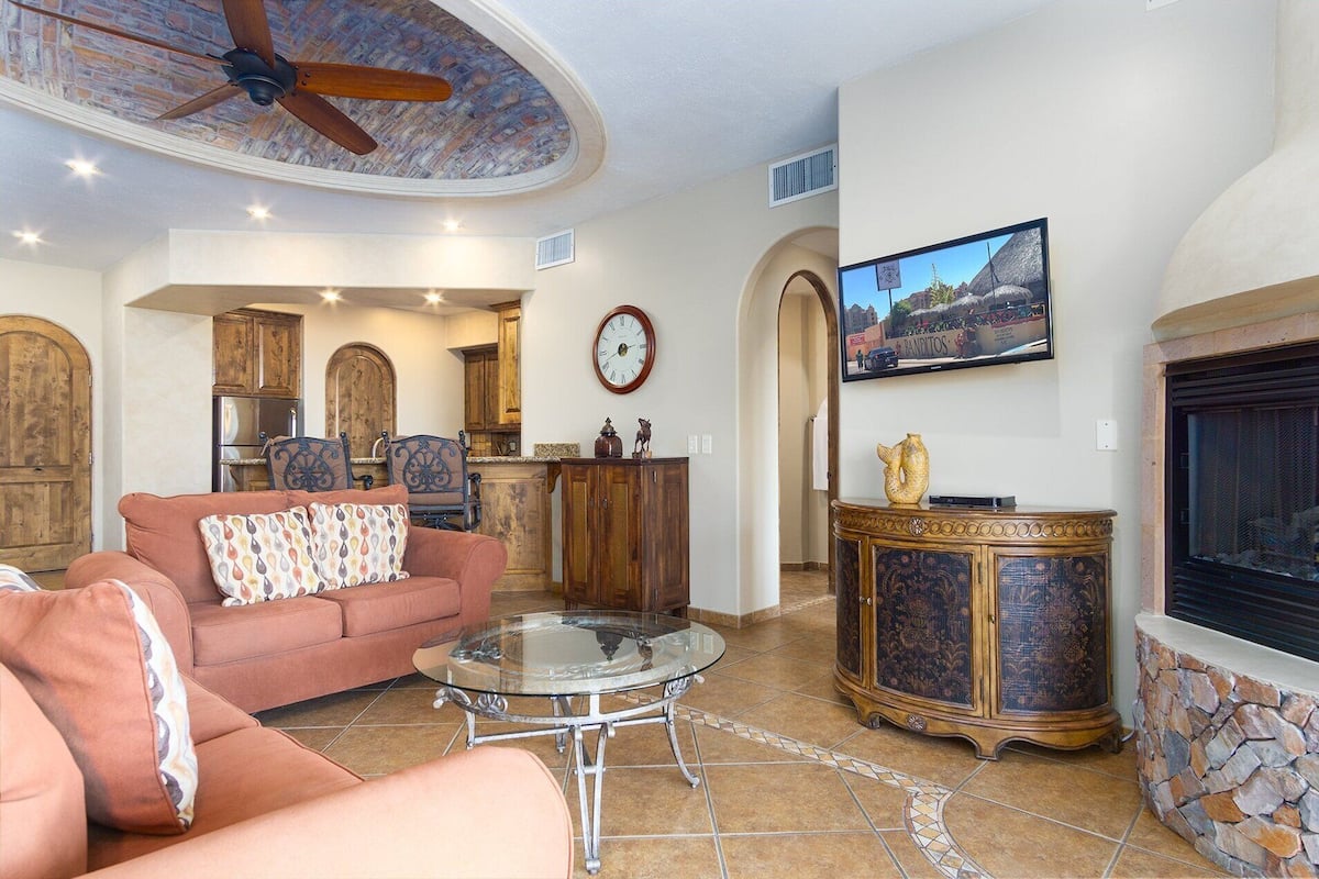 Condo, Multiple Beds, Pool Access (Bella Sirena BA 505) | Living area | 42-inch flat-screen TV with digital channels, DVD player