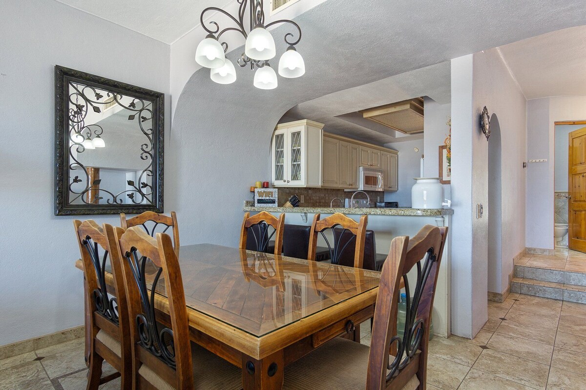 Leilighet, flere senger, balkong (Marina Pinacate Villa 18) | Spiseområde