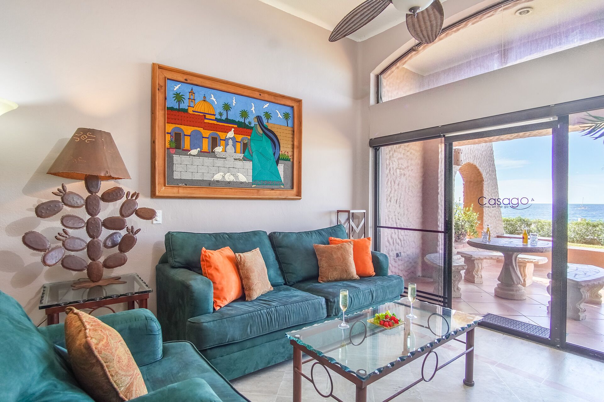 Apartment, Mehrere Betten, Balkon (Marina Pinacate 105) | Wohnbereich | 42-Zoll-Flachbildfernseher mit Digitalempfang, DVD-Player