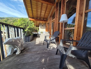 Terrace/patio - Le nid montagnard - near Bourg Saint Maurice (Bourg-Saint-Maurice)