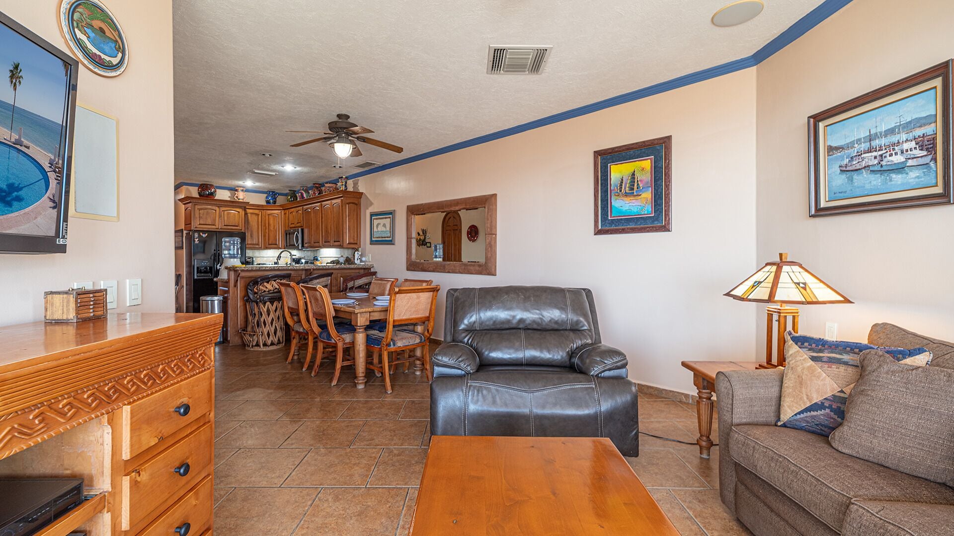Condo, Multiple Beds, Balcony (Casa Blanca CC 405) | Living area | 42-inch flat-screen TV with digital channels