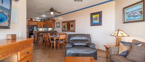 Condo, Multiple Beds, Balcony (Casa Blanca CC 405) | Living area | 42-inch flat-screen TV with digital channels