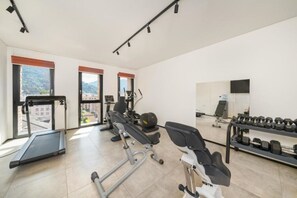 Fitness facility - Swiss Hotel Apartments-Lugano Lugano One Bedroom Apartment (Lugano)