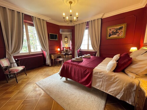 Chambre d'hôtes de charme au château avec petit déjeuner inclus.