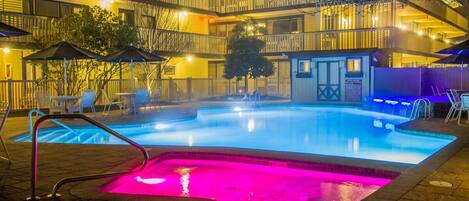 Et oppvarmet basseng