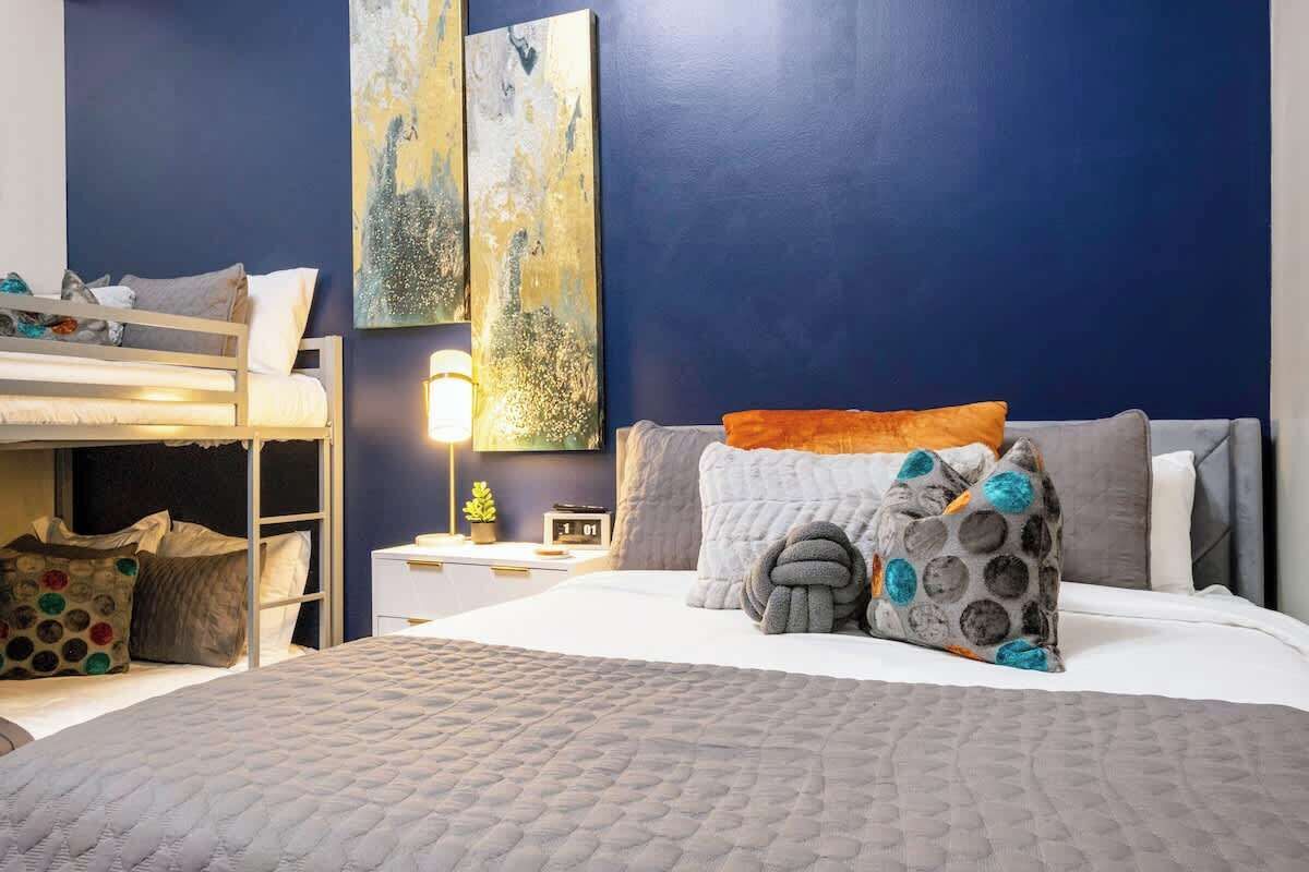 1 bedroom, iron/ironing board, travel crib, free WiFi