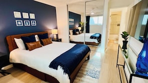 2 chambres, coffre-fort, fer et planche à repasser, lit de bébé portatif