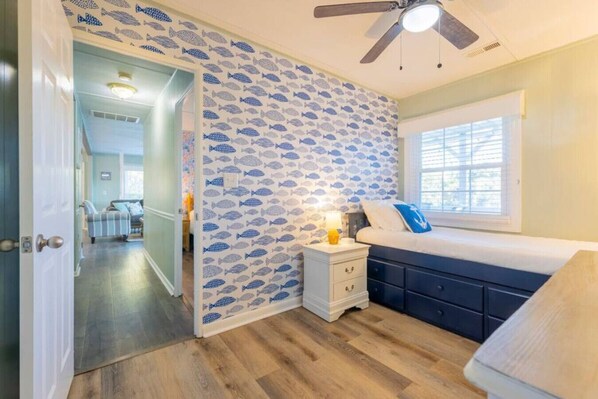 5 bedrooms, iron/ironing board, travel cot, free WiFi