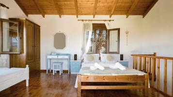 2 makuuhuonetta, silitysrauta/-lauta, ilmainen Wi-Fi, vuodevaatteet