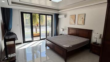 1 bedroom, iron/ironing board, bed sheets