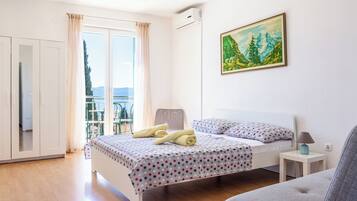 Ferienhaus, Meerblick | 3 Schlafzimmer, Zimmersafe, Schreibtisch, laptopgeeigneter Arbeitsplatz