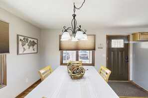 Dining - Dual unit home with fenced yard, grill, firepit & jetted tub - close to town (Rapid City)