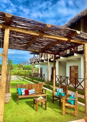 Terrace/patio - Pousada Ventos do Norte (Cajueiro da Praia)