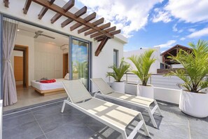 Terrace/patio - Penthouse Blue Horizon, 5 min Mont Choisy beach (Trou-aux-Biches)