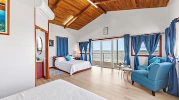 Superior Cabin, 2 Queen Beds, Ocean View | Blackout curtains, free WiFi, bed sheets