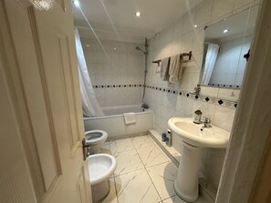 Towels, soap, toilet paper