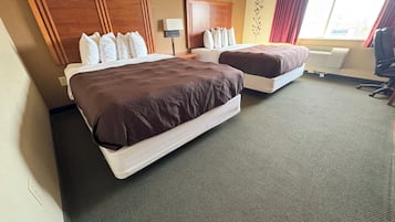 Standard Room, 2 Queen Beds, Non Smoking | Desk, iron/ironing board, free WiFi